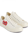 CDG PLAY x CONVERSE — Chuck Taylor'70 Classic / Low Top Blanc