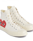 CDG PLAY x CONVERSE — Chuck Taylor'70 Classic / High Top Crème